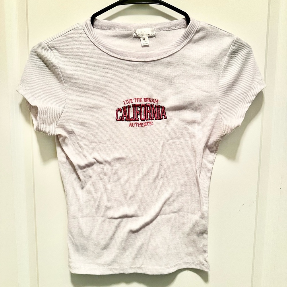 California Graphic White Top
